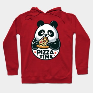 panda eat slice a pizza Hoodie